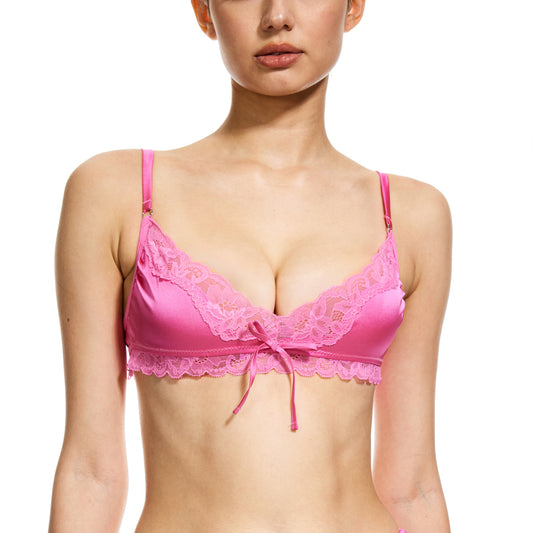 Cute and Spicy Lily Satin Bralette